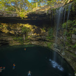 Hacienda Selva Maya, cenote con cascada